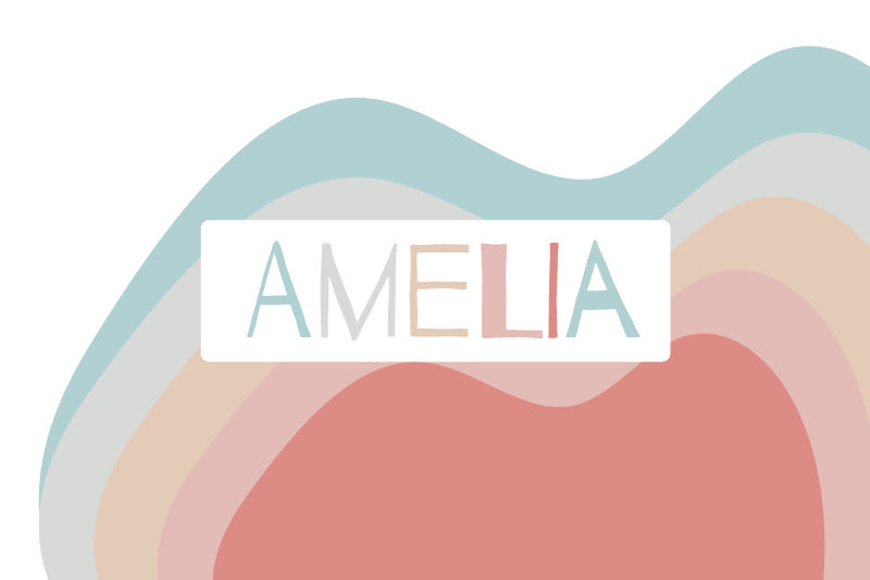 "Boho" rainbow waves children placemats - TenStickers