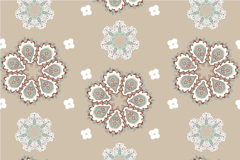 Placemats with elegant floral designs - TenStickers