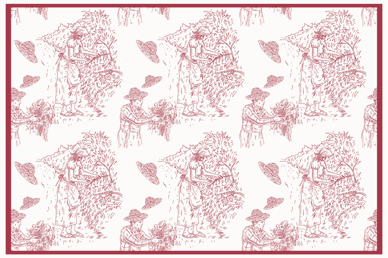 Original placemats rural harvest design - TenStickers