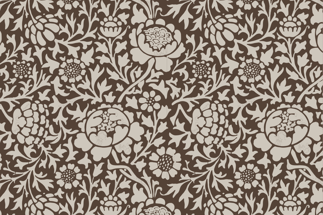 Vintage floral print  rectangular placemats - TenStickers