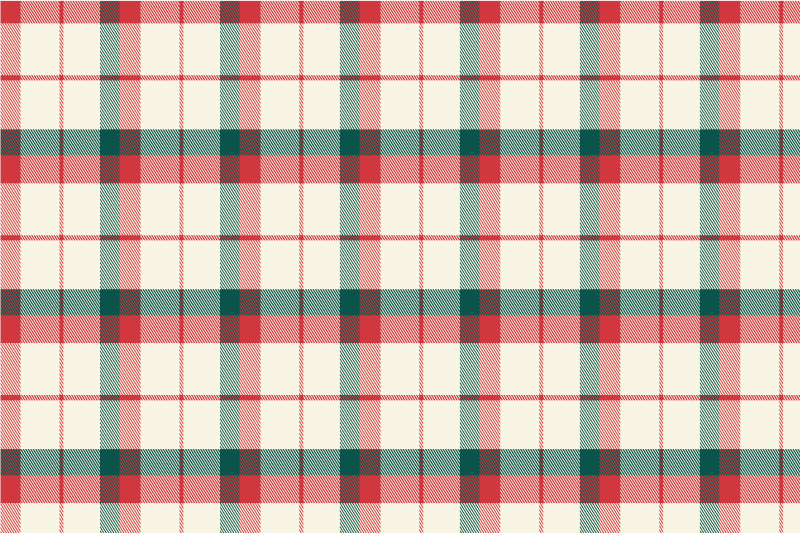 Christmas Tartan placemat - TenStickers