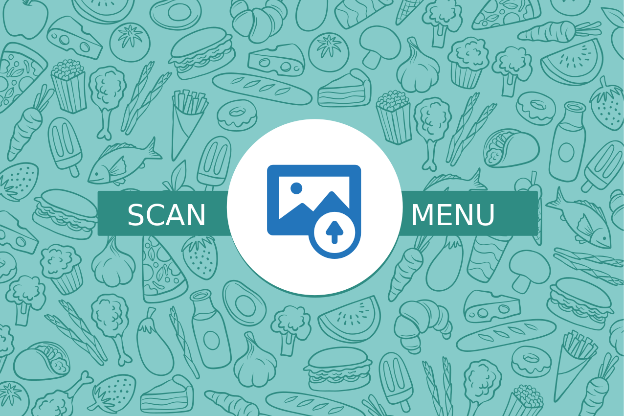 QR code menu:This QR code contains a menu of items available for  - TenStickers