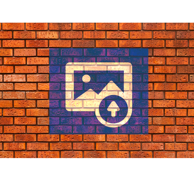 Spanish Flag effect brick wall mural - TenStickers