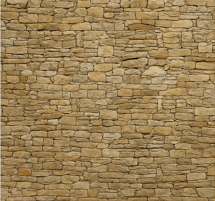 Beige stone wall mural for living room - TenStickers