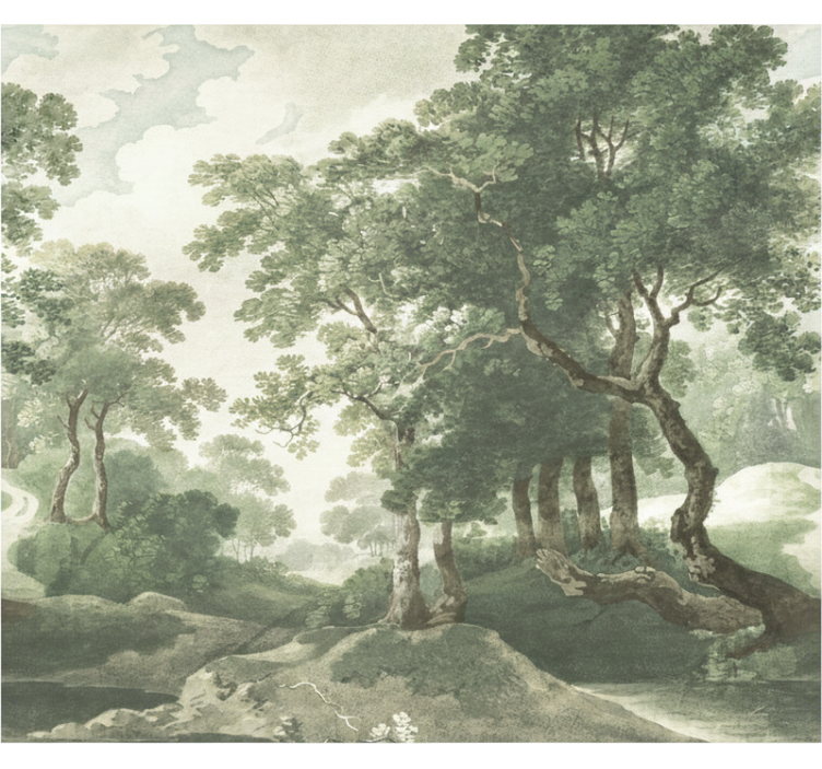 Forest wall mural classic timeless nature - TenStickers