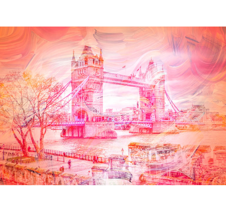 London Bridge Contrast london wall mural - TenStickers