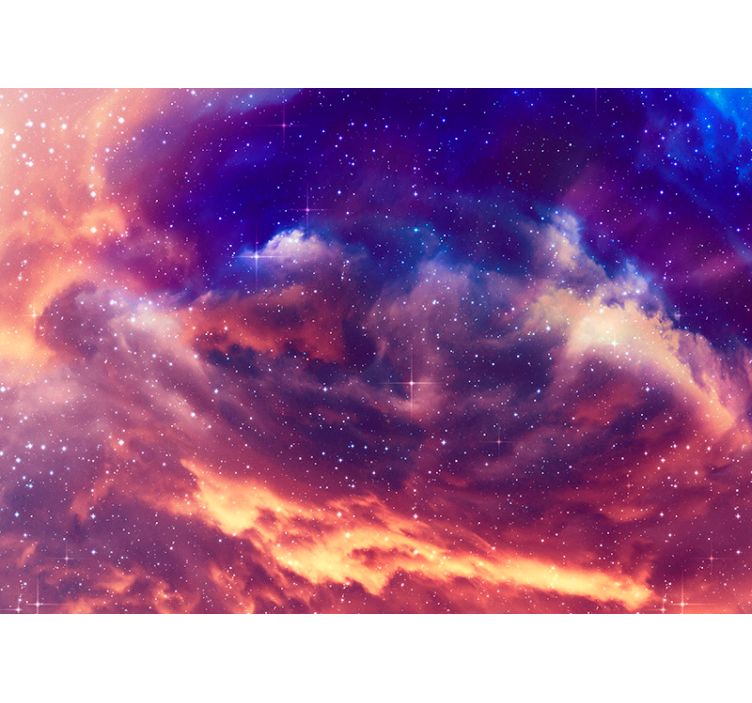3d Night Sky Photo Wall Mural - TenStickers
