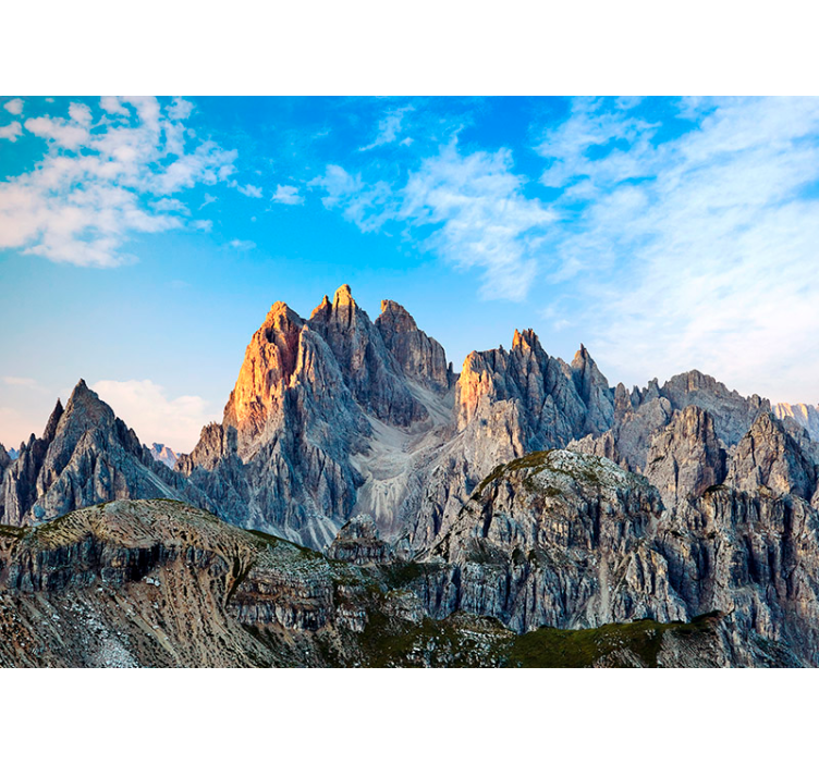 Three Peaks Dolomites Mountain wall mural - TenStickers