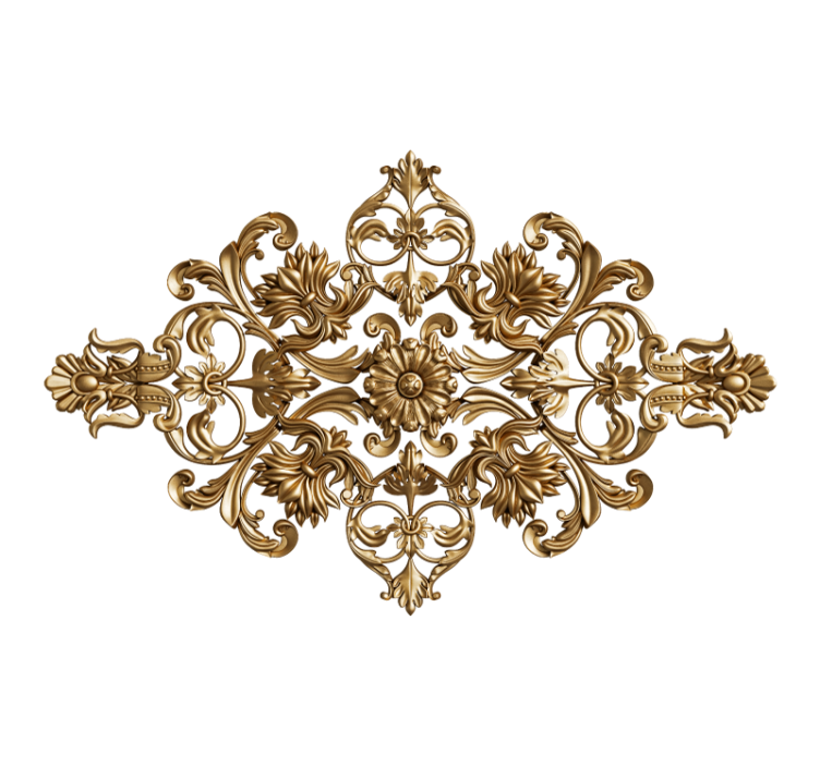 barocco style background vintage wall mural - TenStickers