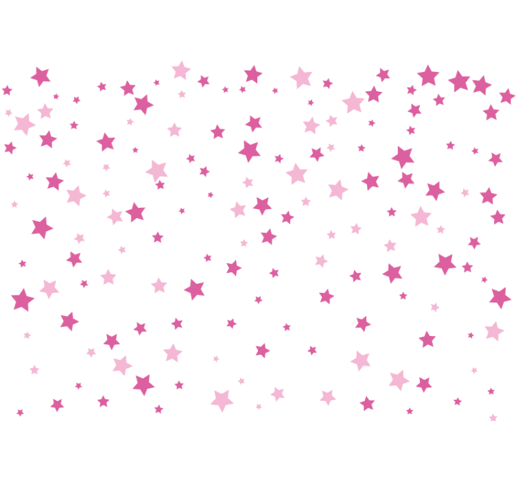 Stars Pattern Design love wall mural - TenStickers