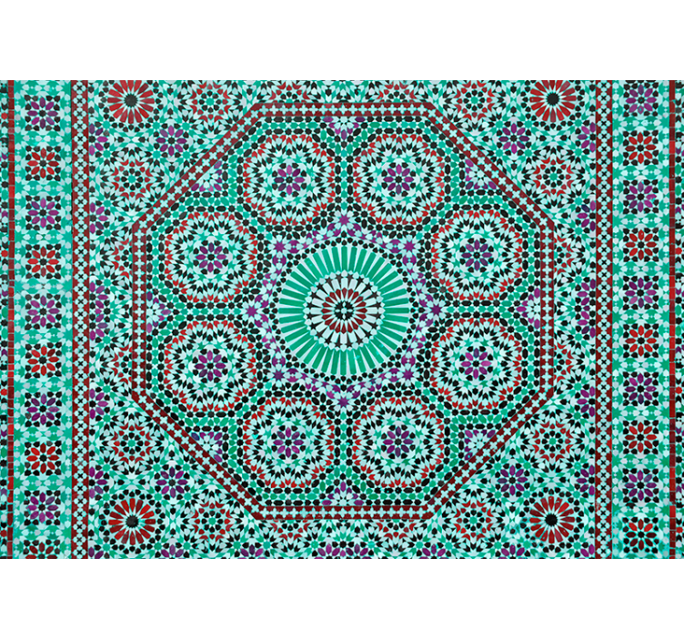 Ornate geometric pattern wall mural - TenStickers