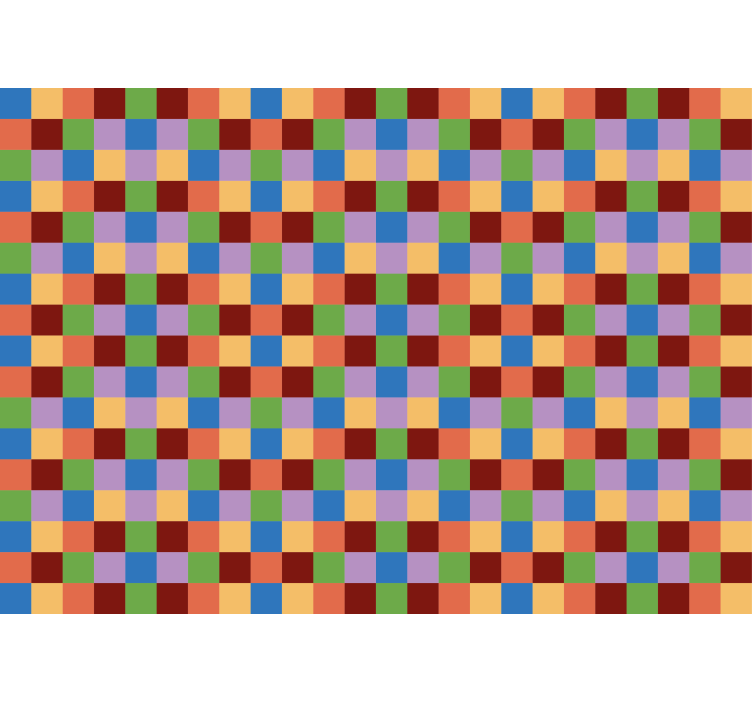 Colorful Grid Pattern abstract wall mural - TenStickers