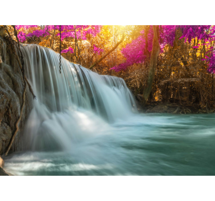 Waterfall mural grand cascade stream - TenStickers