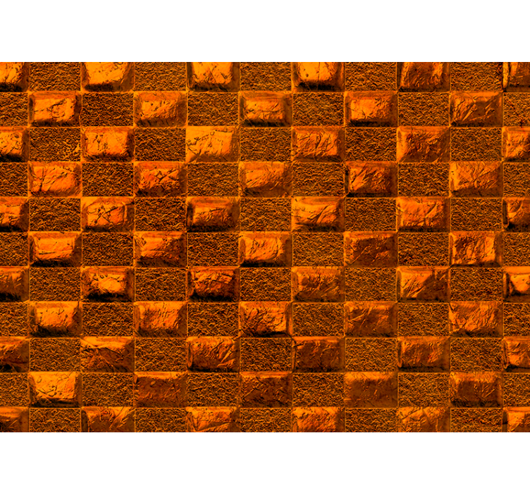 Bronce squares Home office Wall Mural - TenStickers