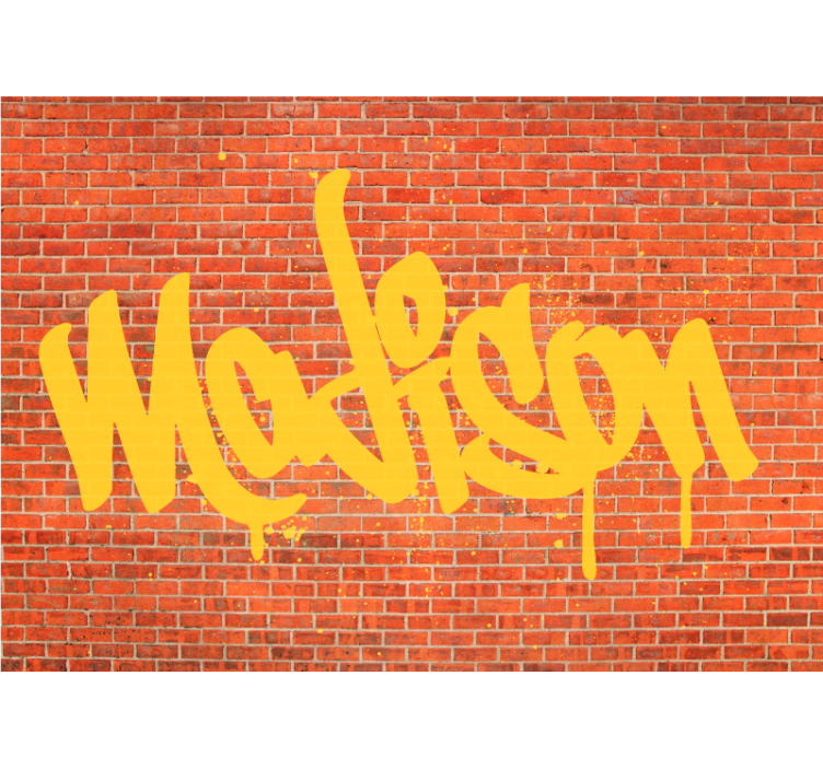 Street Art Text Creations graffiti wall mural - TenStickers