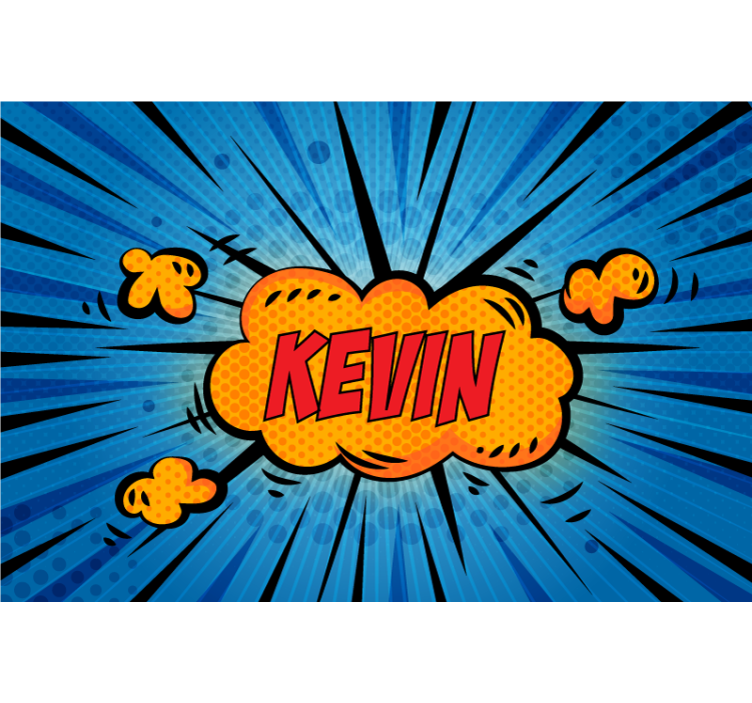 Personalized name  pop art custom wall mural - TenStickers