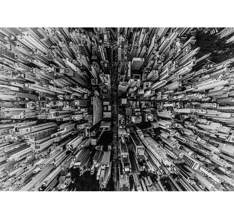 Hall above a city 3D Wall Mural - TenStickers