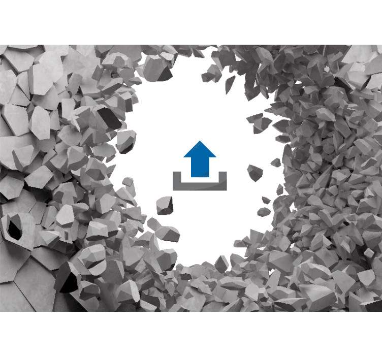 Broken wall universe 3d with photo custom mural - TenStickers