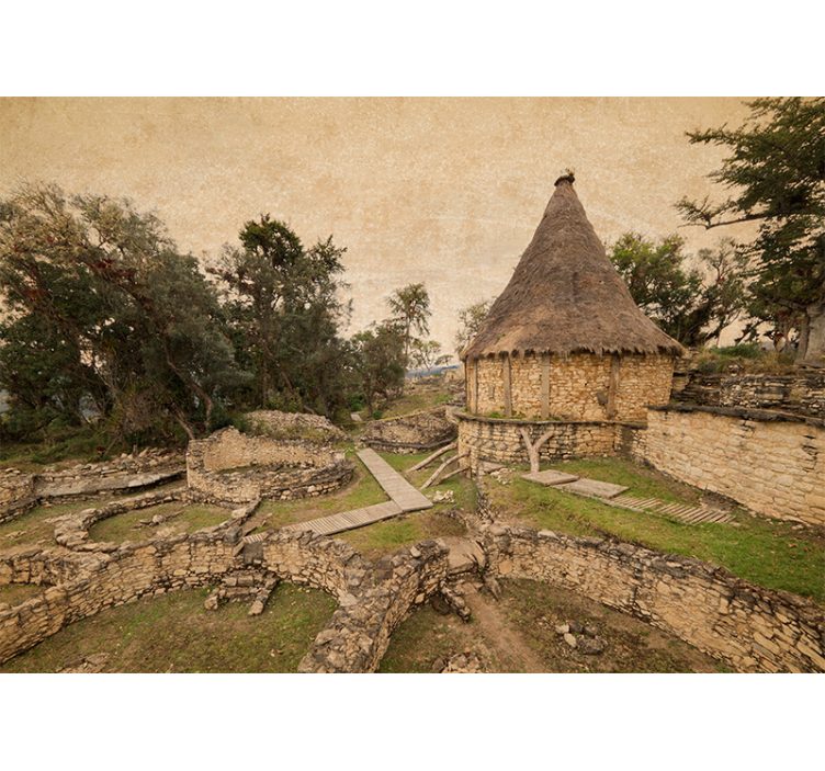 Ancient structure landscape landscape mural wallpaper - TenStickers