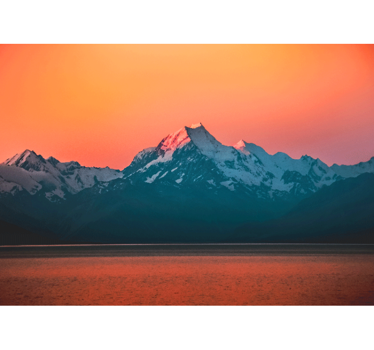 Summer evening in mountains  Mountain wall mural - TenStickers