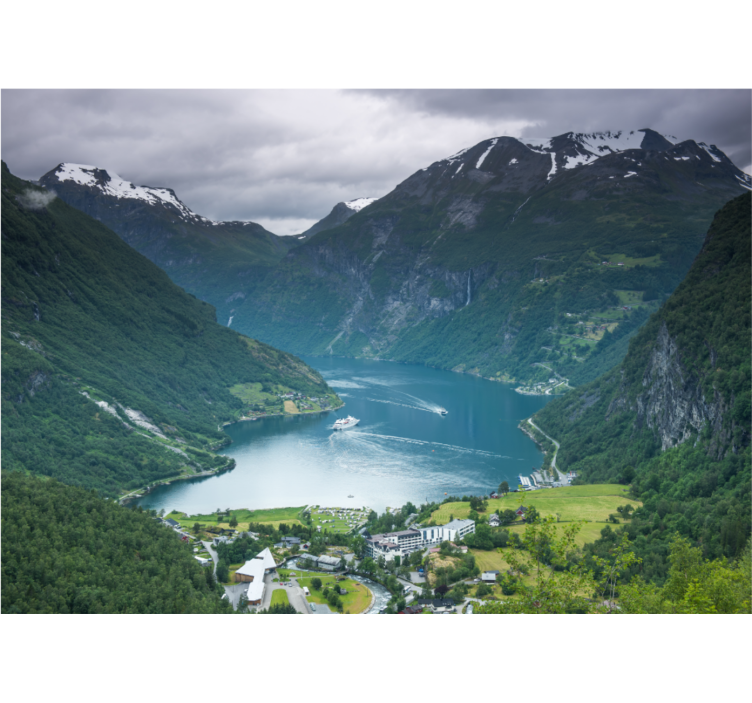Geirangerfjord Norway wall mural - TenStickers