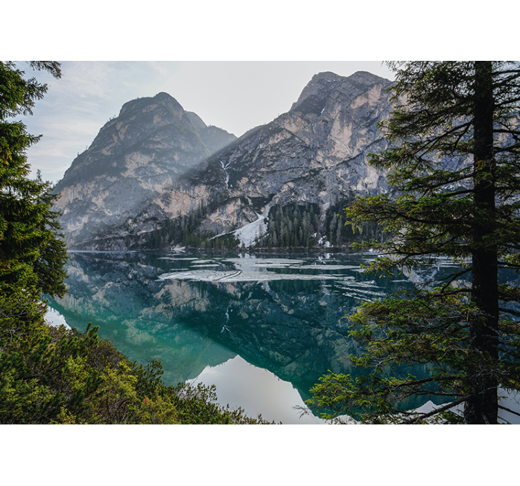 Mountain and lake Marriage Wall Murals - TenStickers