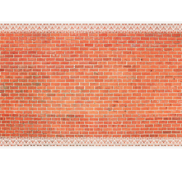 Rustic background brick wall mural - TenStickers