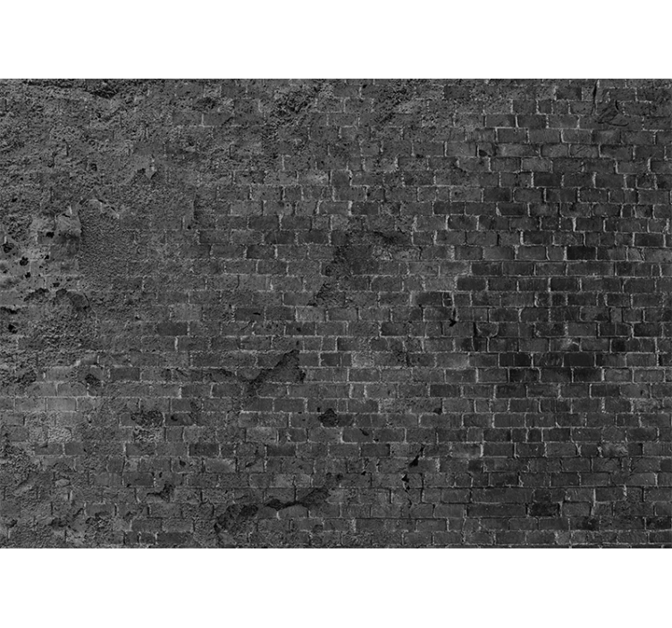 Brick wall mural rough brick texture - TenStickers