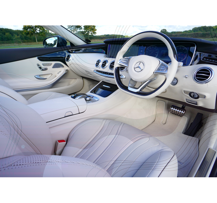 Vehicle mural luxury car interior design - TenStickers