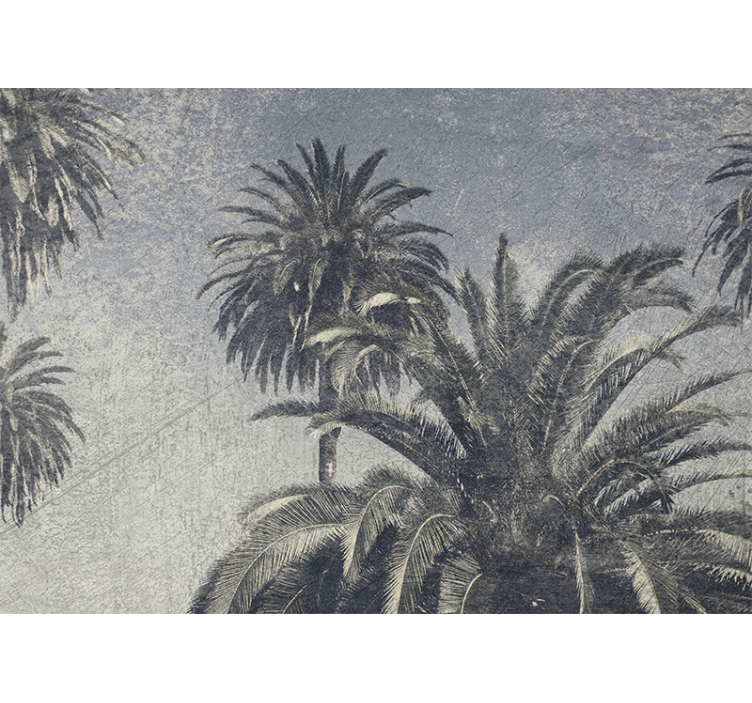 Nature wall mural palm tree paradise - TenStickers