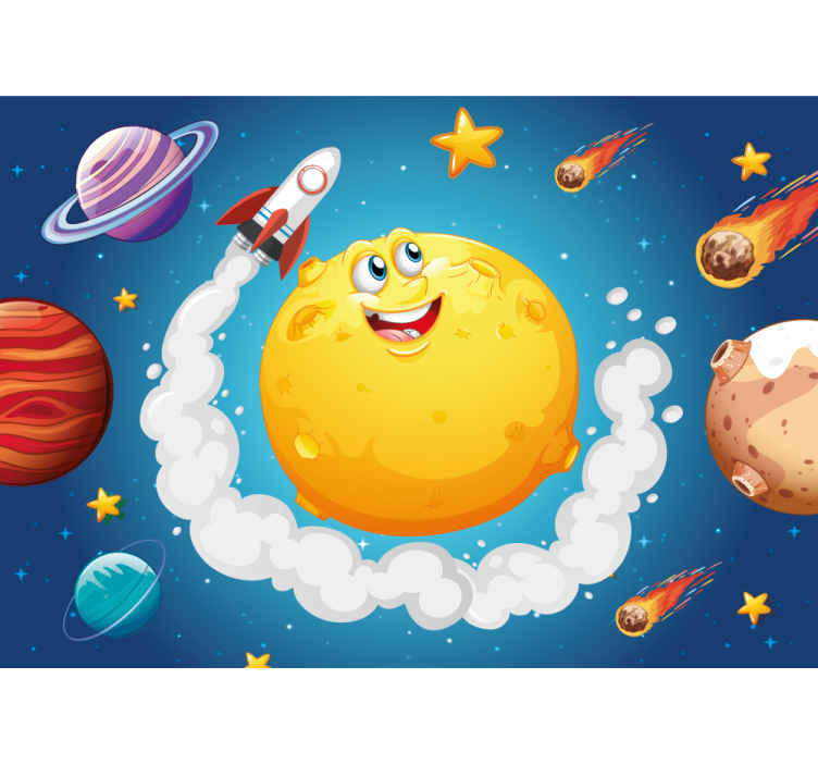 Fantasy wall mural space adventure theme - TenStickers