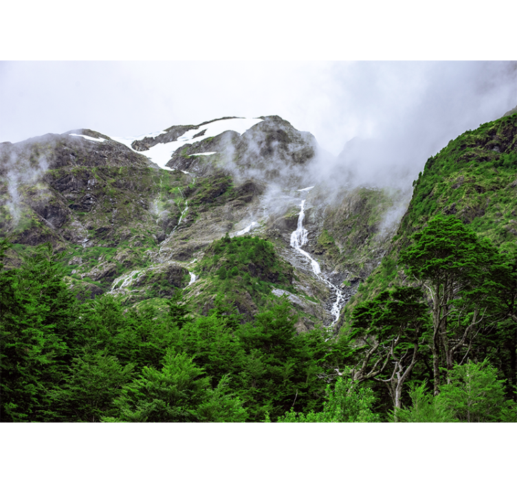 Landscape mural wallpaper grand mountain view - TenStickers