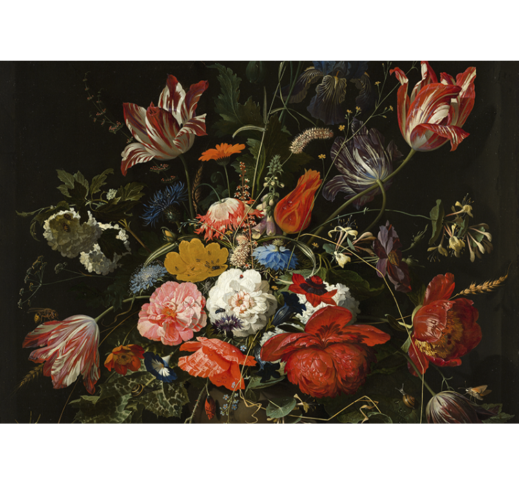 Vibrant Floral Bouquet flower mural - TenStickers