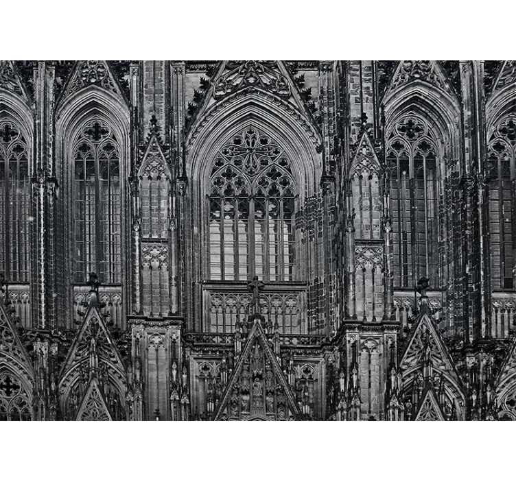 Closeup pic of Cologne Cathedral  wall mural - TenStickers