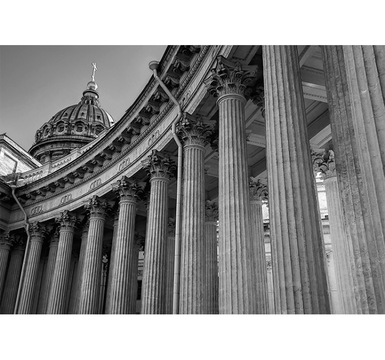 City wall mural architectural sophistication - TenStickers