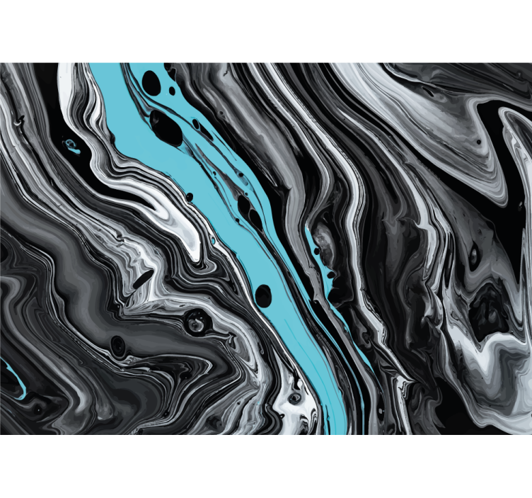 Black marble  painting Abstract Wall Murals - TenStickers