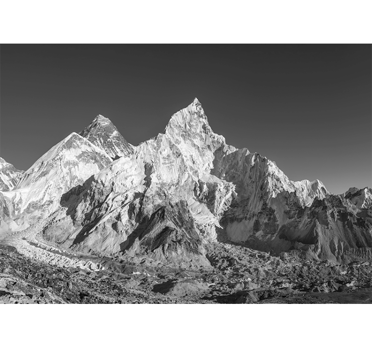 Mountain wall mural majestic peak range - TenStickers