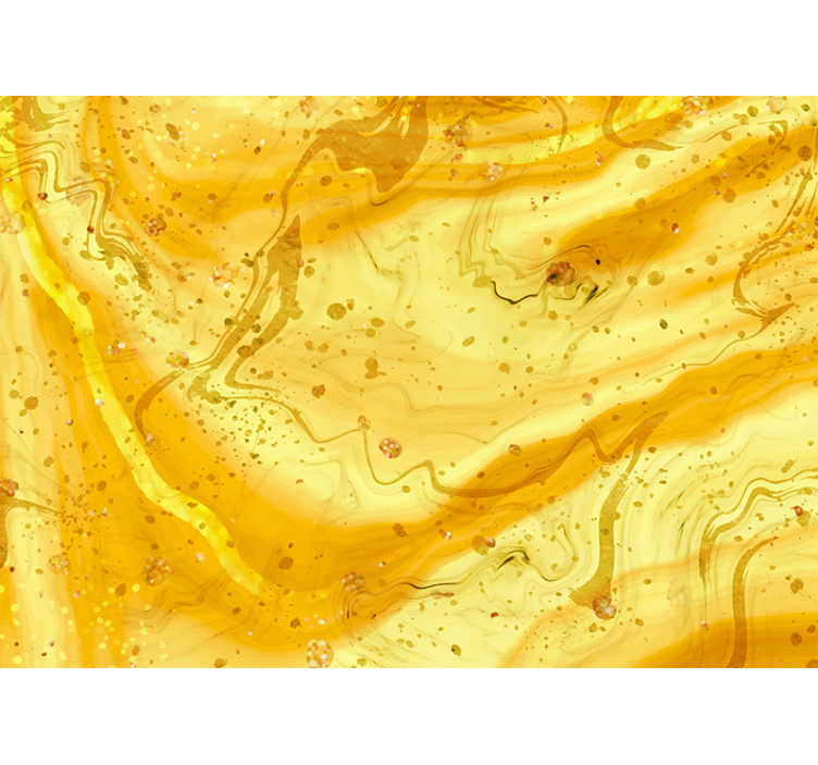 Golden marble swirls texture wall mural - TenStickers