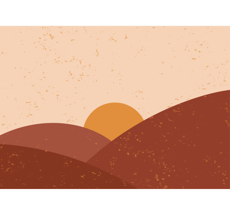 Twilight above peaks landscape mural wallpaper - TenStickers