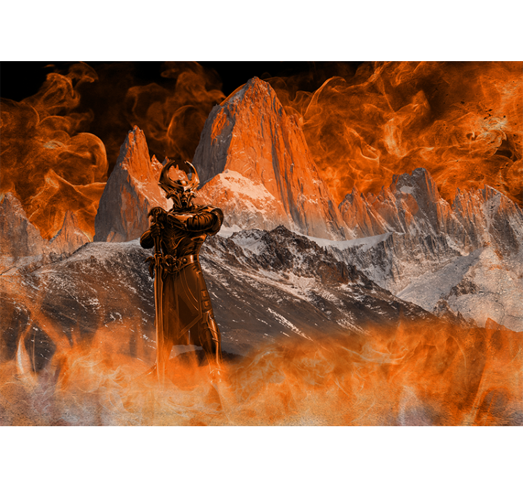 Heimdall the guardian of bifrost wall mural - TenStickers