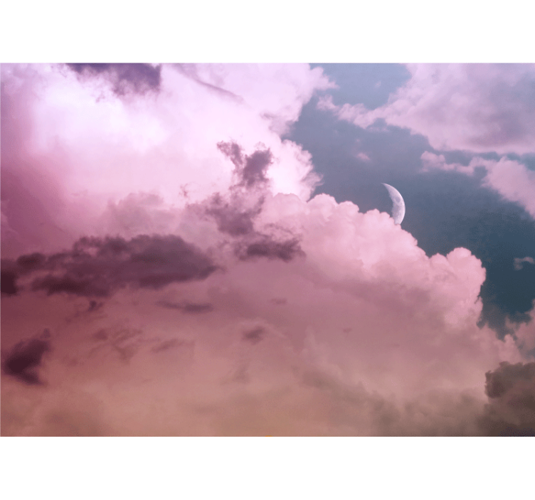 Purple sky aesthetic colours Sky Wall Mural - TenStickers