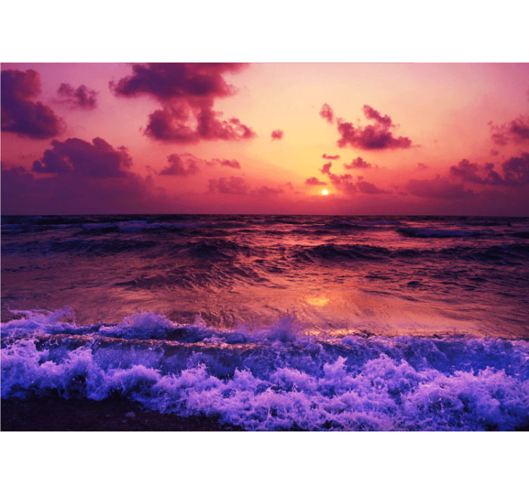 Colourful beach aesthetic colours wall mural - TenStickers