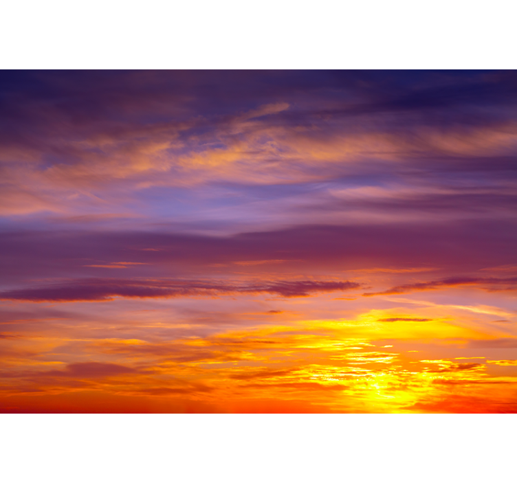 Sky mural majestic sunset view - TenStickers