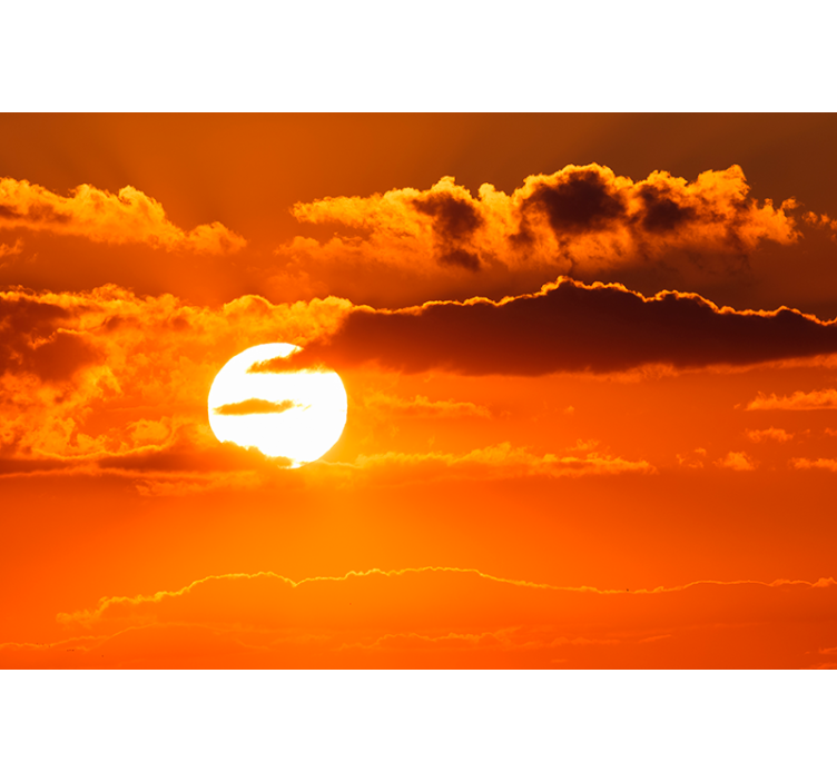 Cloud and sunset aesthetic Sky Wall Mural - TenStickers