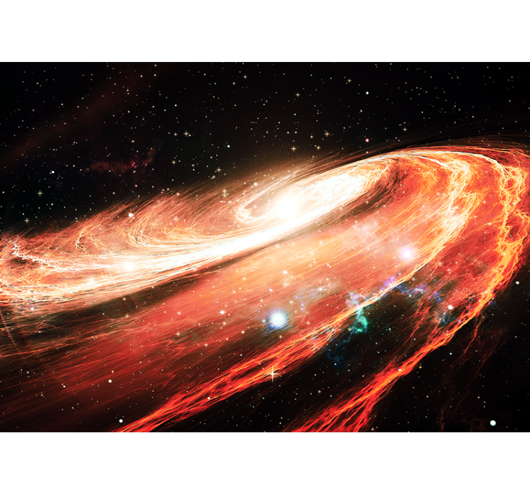 Space mural galactic spiral swirl art - TenStickers