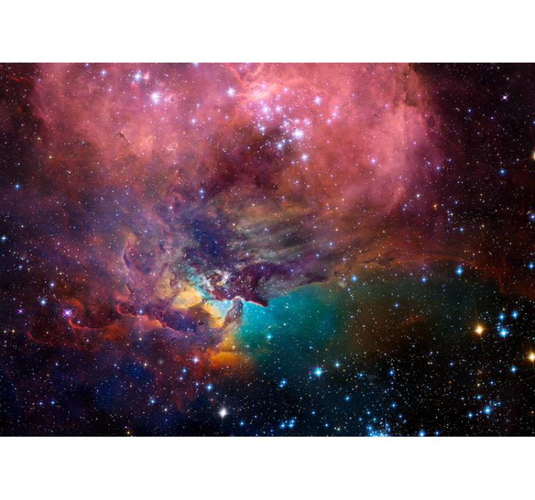Space mural cosmic nebula scene - TenStickers