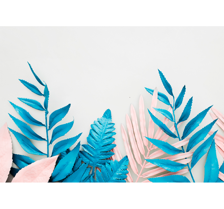 Tropical jungle painting style wall mural - TenStickers