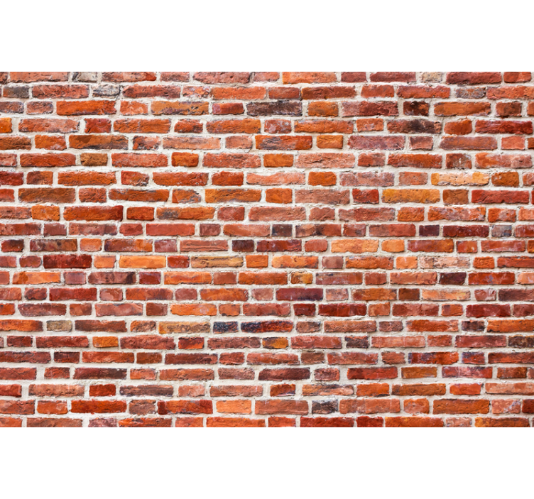 Brick wall mural rustic brick design - TenStickers