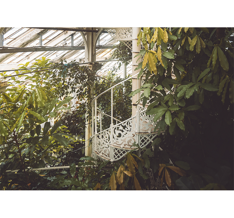 Nature wall mural lush greenery retreat - TenStickers