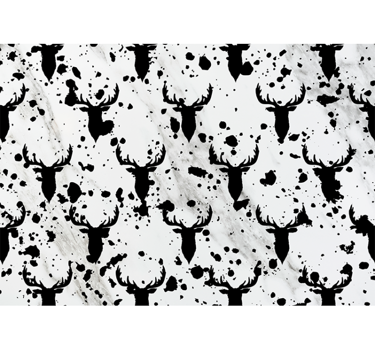 Animal wall mural stag silhouette design - TenStickers